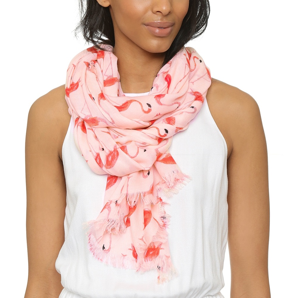 NWOT Kate Spade Flamingo scarf